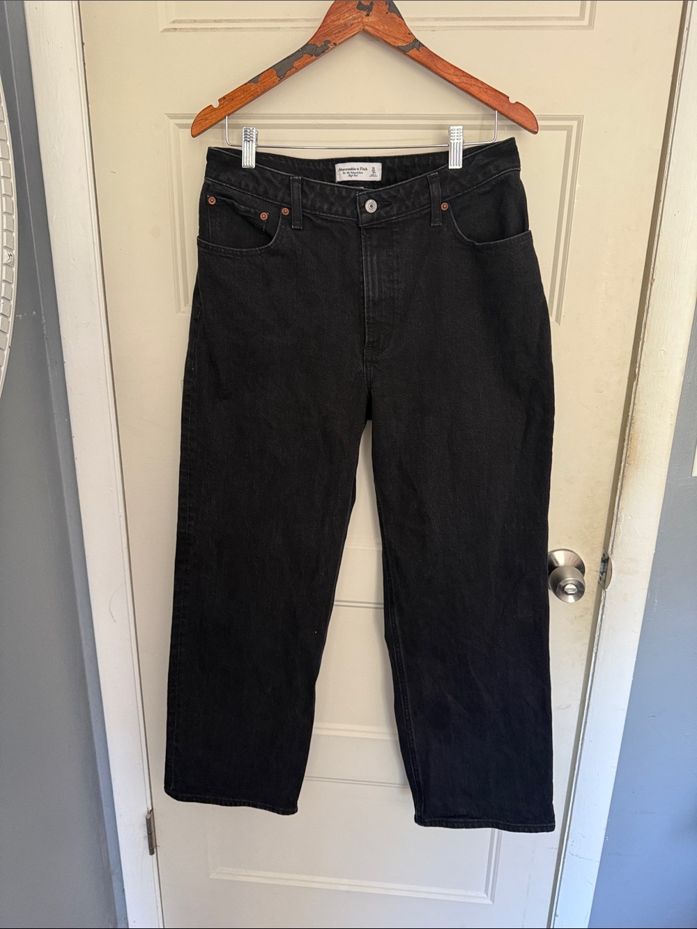 Abercrombie & Fitch Black Men's Straight Jeans